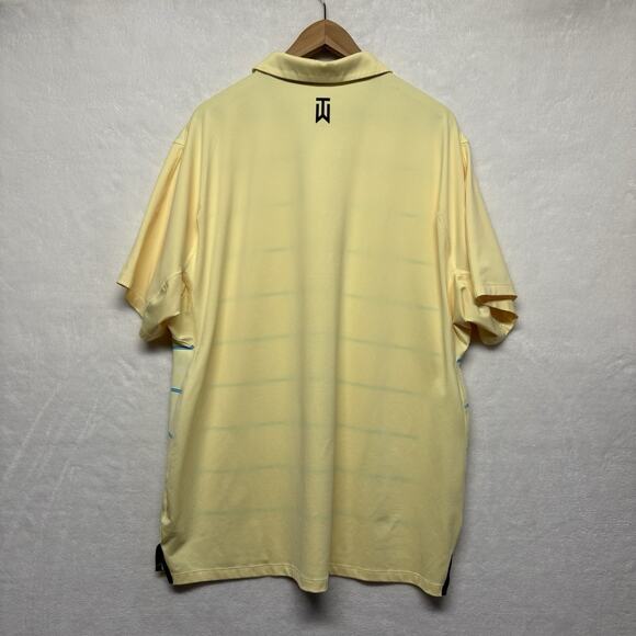 Nike Dri-Fit Tiger Woods Golf Polo Shirt Men's Size XL Yellow DR5318 RETIRED - Picture 4 of 12